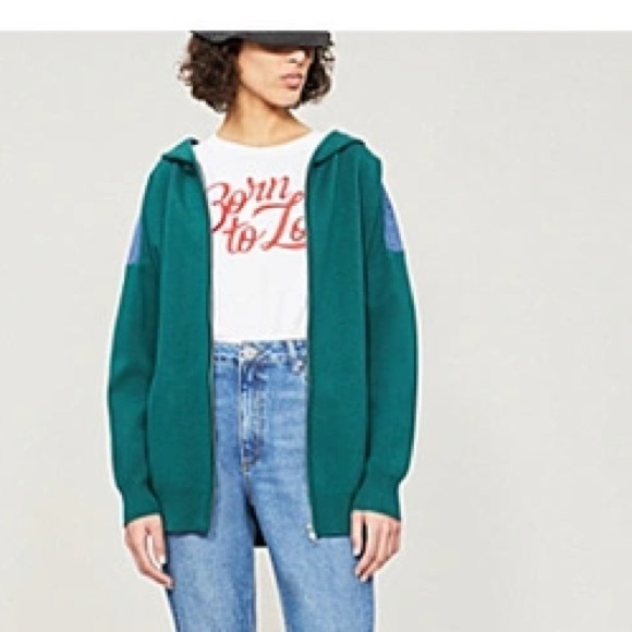 Sandro Green and Blue Denim Jacket - Picture 7 of 11